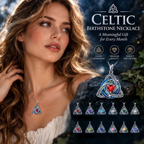 ✨Birthstone Celtic Knot Necklace for Women