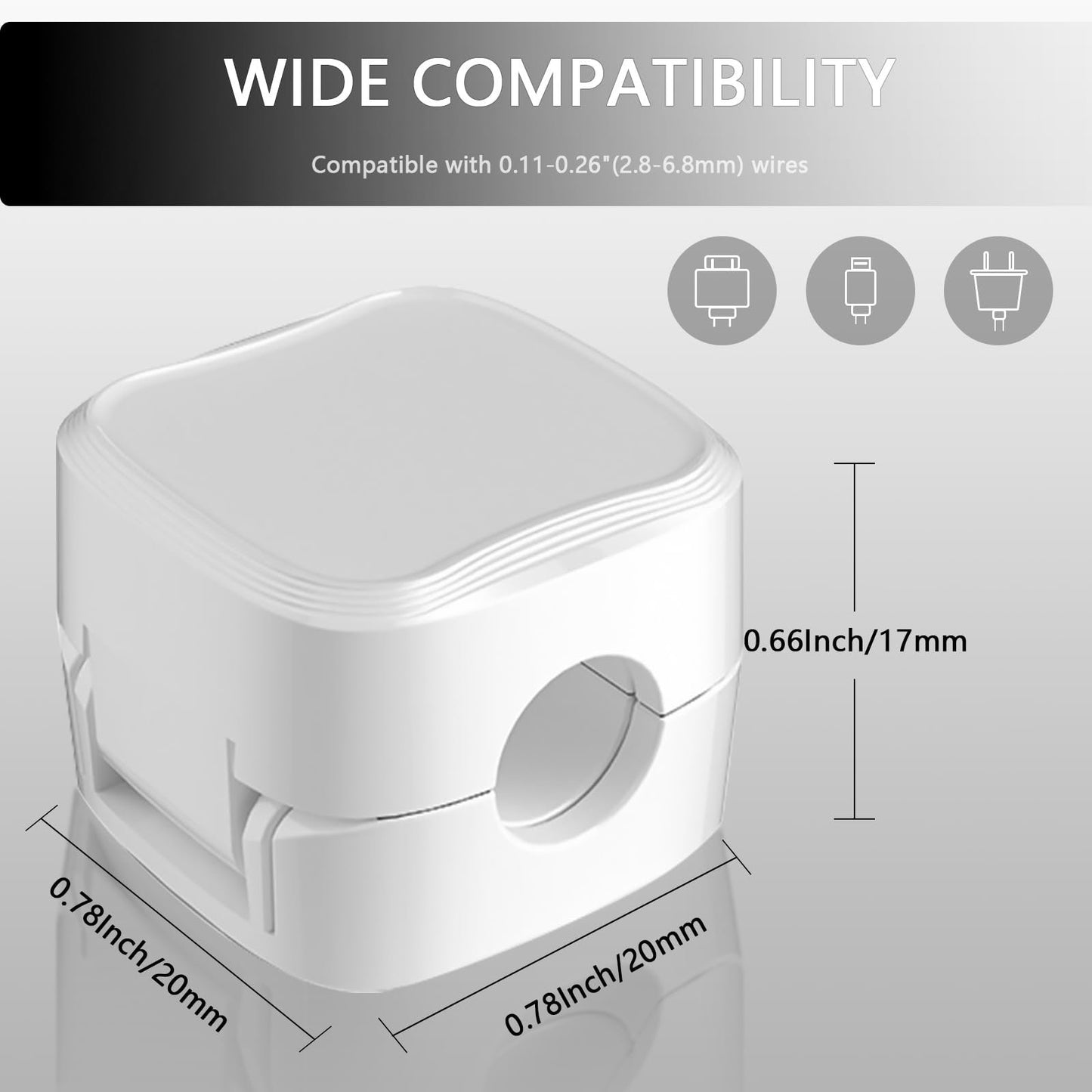 Magnetic Cable Clips (6 PCS/Set)