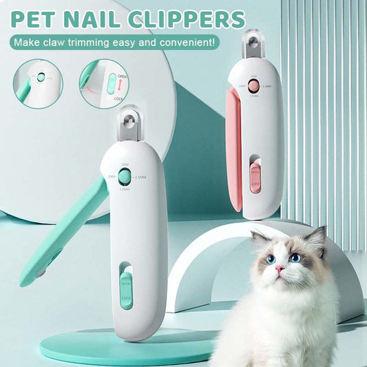 Anti-Splatter Pet Nail Clippers with Built-in File