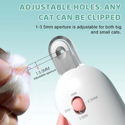 Anti-Splatter Pet Nail Clippers with Built-in File