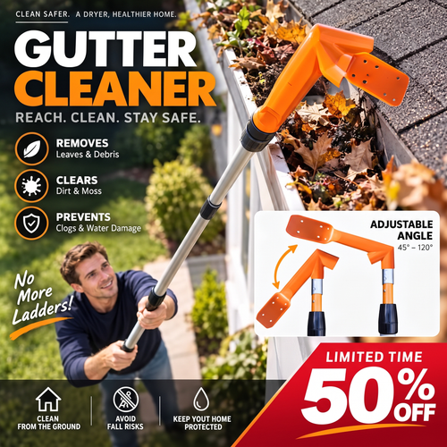 ⏰ LIMITED‑TIME 50% OFF! 🔧 No-Climb Gutter Cleaning Tool