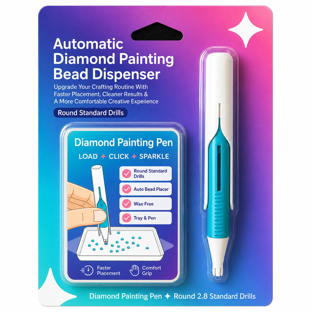 💎Automatic Diamond Painting Bead Dispenser(📦Buy 2 Sets, Get FREE Shipping)