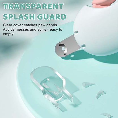 Anti-Splatter Pet Nail Clippers with Built-in File