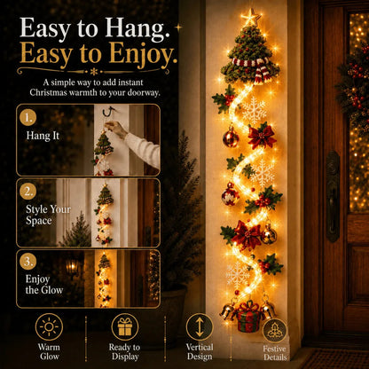 ⏳ Last Day 50% OFF – 🎄MerryCascade™ Glowing Christmas Door Hanger | 6 Festive Designs✨(📦Buy 2 Sets, Get FREE Shipping)