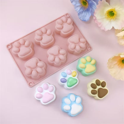 Versatile Cat Paw Silicone Mold for Creative DIY Projects