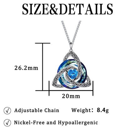 ✨Birthstone Celtic Knot Necklace for Women