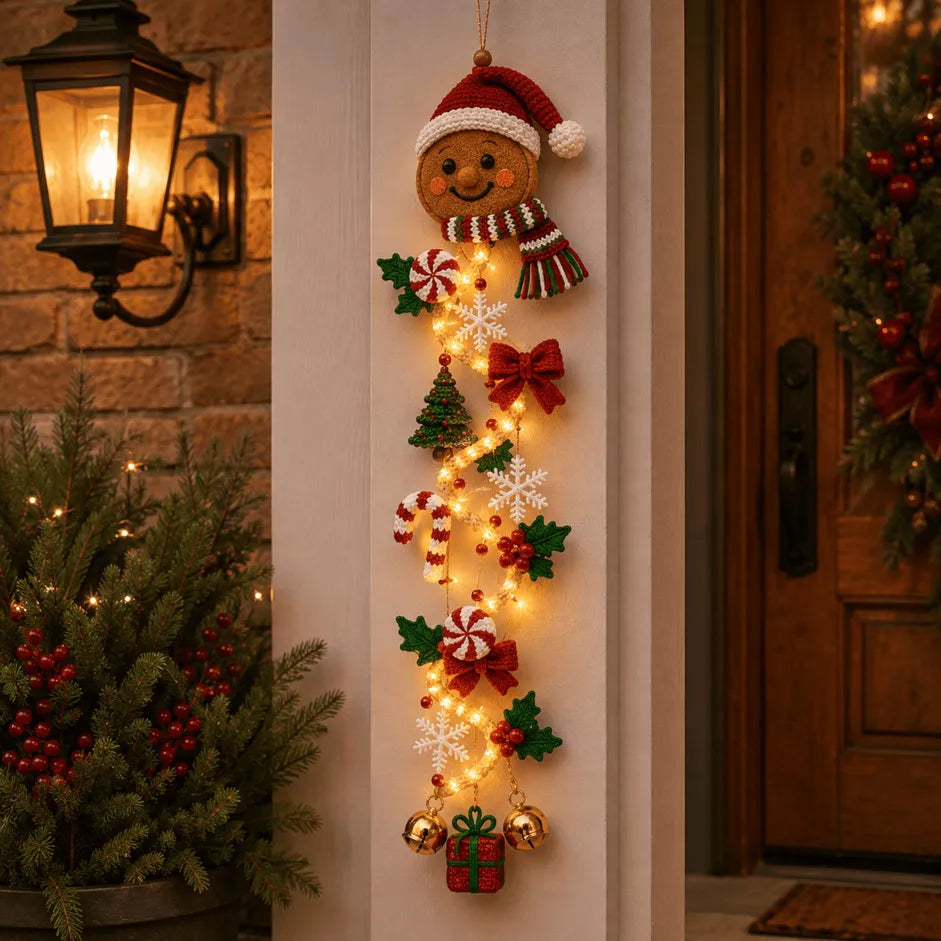 ⏳ Last Day 50% OFF – 🎄MerryCascade™ Glowing Christmas Door Hanger | 6 Festive Designs✨(📦Buy 2 Sets, Get FREE Shipping)