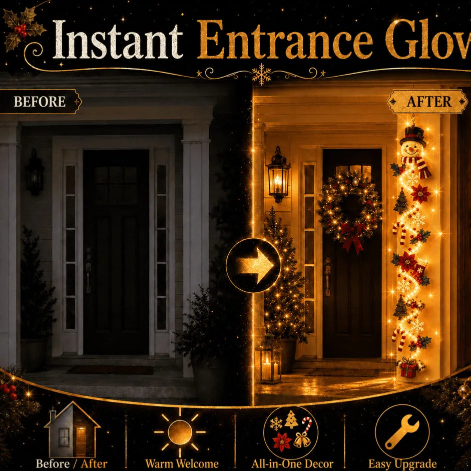 ⏳ Last Day 50% OFF – 🎄MerryCascade™ Glowing Christmas Door Hanger | 6 Festive Designs✨(📦Buy 2 Sets, Get FREE Shipping)