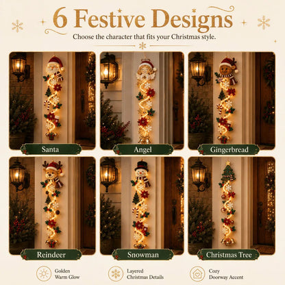 ⏳ Last Day 50% OFF – 🎄MerryCascade™ Glowing Christmas Door Hanger | 6 Festive Designs✨(📦Buy 2 Sets, Get FREE Shipping)