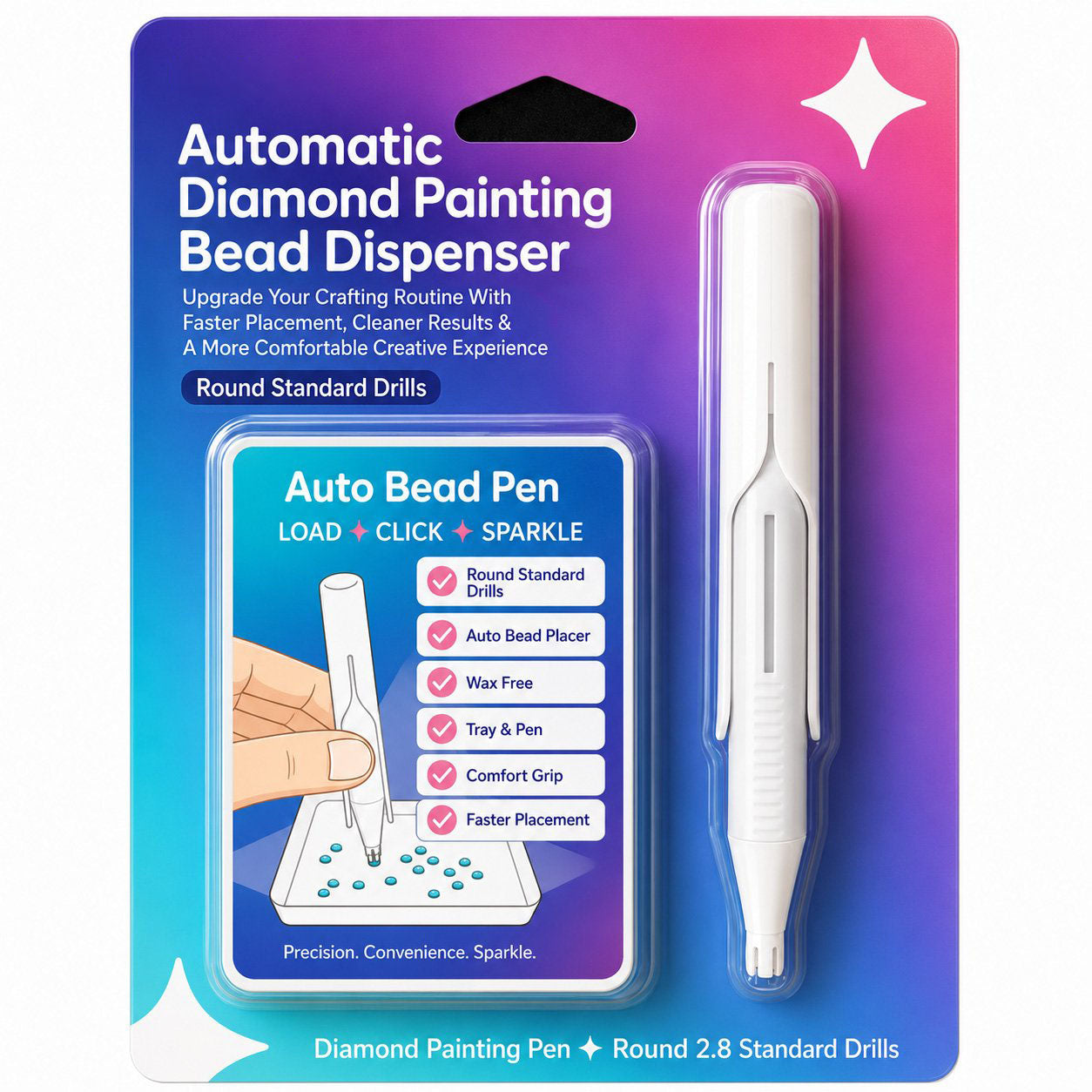 💎Automatic Diamond Painting Bead Dispenser(📦Buy 2 Sets, Get FREE Shipping)