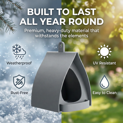 🐦 2026 New Arrival - Hanging Garden Bird Feeder with Weatherproof Roof for Wild Birds