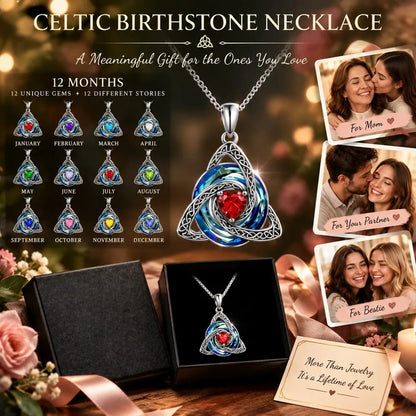✨Birthstone Celtic Knot Necklace for Women