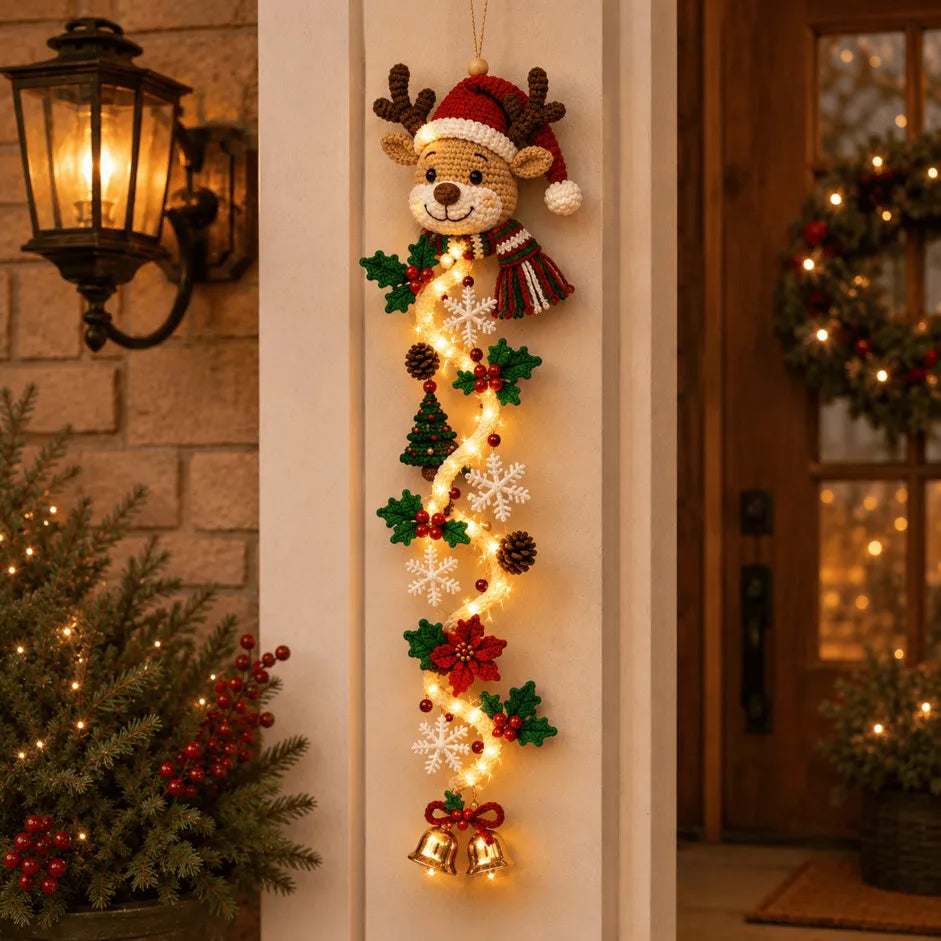 ⏳ Last Day 50% OFF – 🎄MerryCascade™ Glowing Christmas Door Hanger | 6 Festive Designs✨(📦Buy 2 Sets, Get FREE Shipping)