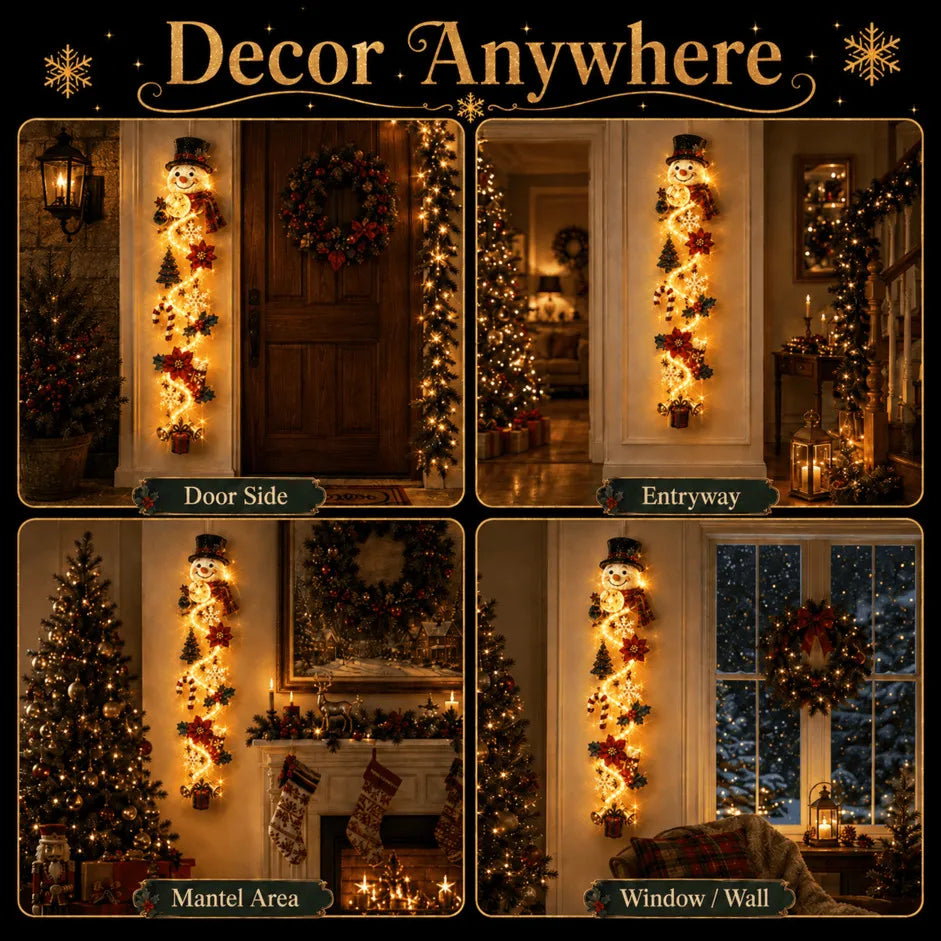 ⏳ Last Day 50% OFF – 🎄MerryCascade™ Glowing Christmas Door Hanger | 6 Festive Designs✨(📦Buy 2 Sets, Get FREE Shipping)