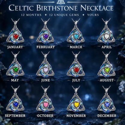 ✨Birthstone Celtic Knot Necklace for Women