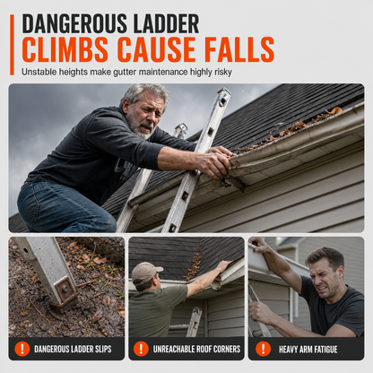 ⏰ LIMITED‑TIME 50% OFF! 🔧 No-Climb Gutter Cleaning Tool