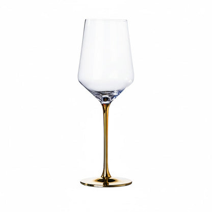 Premium Electroplated Gold Stem Crystal Glassware